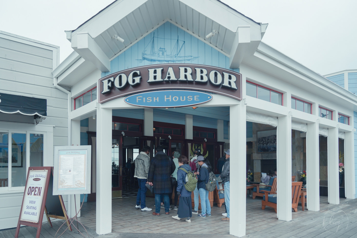 舊金山一日遊-39號碼頭（Pier 39）Fog Harbor餐廳外觀